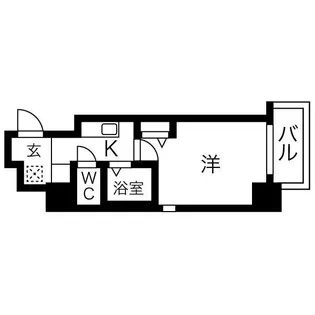 エルミタージュ難波南VII【4階】の間取り