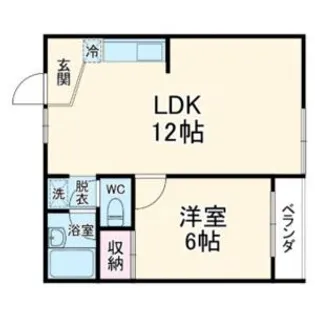 タウン西野【4階】の間取り
