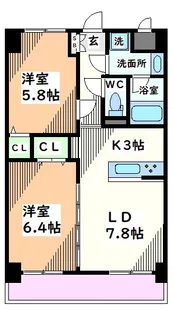 東京都立川市柴崎町6【マンション】の間取り