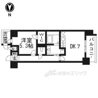 エスリード京都梅小路【6階】の間取り