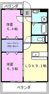 マジェスティ【1階】の間取り