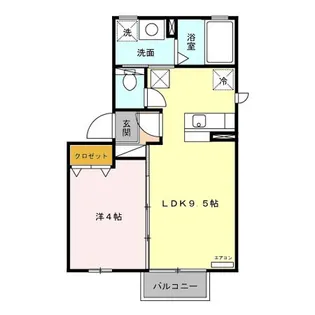 東京都小平市小川町1【アパート】の間取り