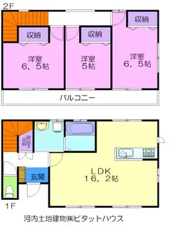 若草4丁目メゾネットの間取り