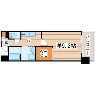 リージア勾当台公園【6階】の間取り