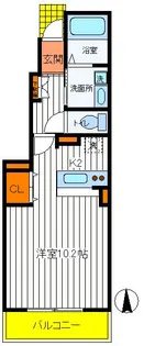 東京都立川市栄町2【アパート】の間取り