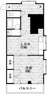 アウトゥンノ九品寺【2階】の間取り