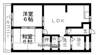 エルハイム旭【2階】の間取り