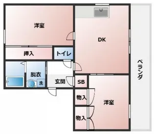 サンコート長束【1階】の間取り