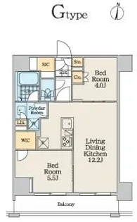 クレストコート中野富士見町【3階】の間取り