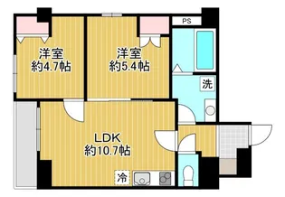 フェリチタ越谷駅前【8階】の間取り