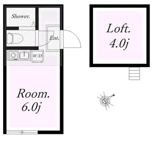 ユナイト幸シェリーメイ【1階】の間取り