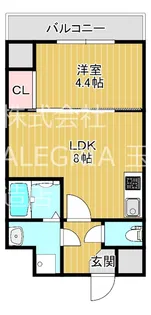 大阪府大阪市東成区中道1【マンション】の間取り