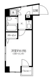 メゾンドール北千住【5階】の間取り