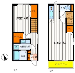 東京都立川市栄町5【アパート】の間取り