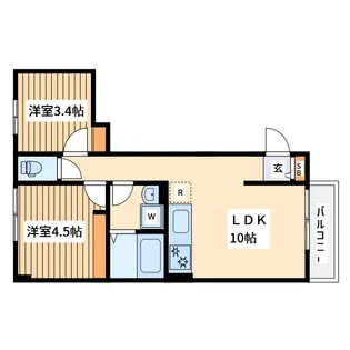 新築アパート1-25-31【1階】の間取り