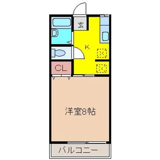 メゾン・ド・ボヌール【1階】の間取り
