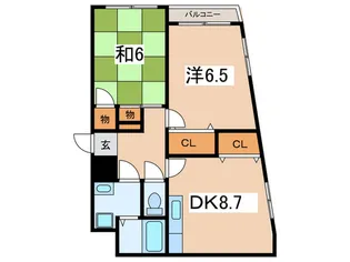 リトルガ-デン【3階】の間取り