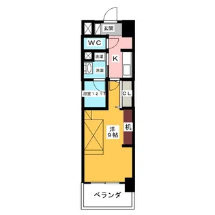 Raffine名駅南【12階】の間取り