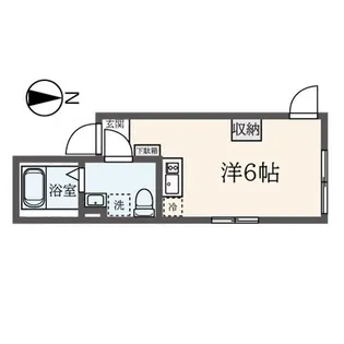 1Rの間取り画像