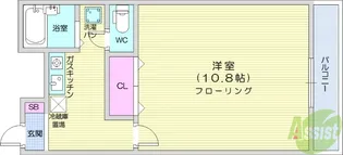 アムールカレクス ドゥトフ【1階】の間取り