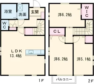栃木県宇都宮市峰1【一戸建】の間取り