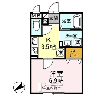 埼玉県さいたま市北区日進町2【アパート】の間取り