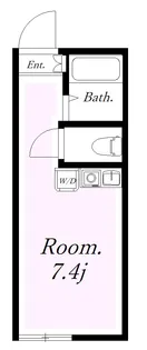 ユナイト宮前平カンパニア【2階】の間取り