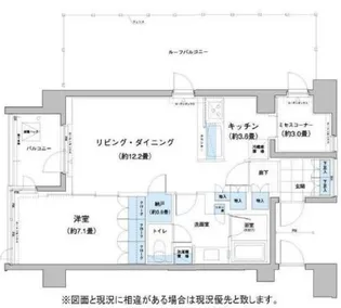 ガーデニエール砧レジデンス【9階】の間取り