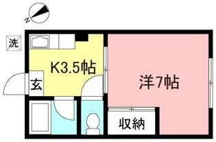 シティハイムブルー【2階】の間取り