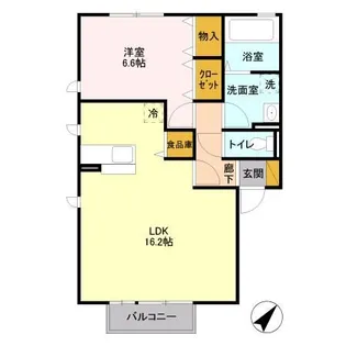 茨城県石岡市旭台3【アパート】の間取り