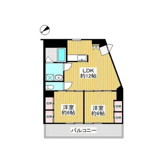 東京都台東区入谷1【マンション】の間取り