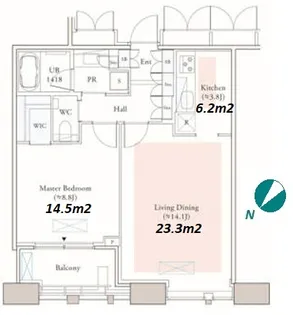 Dマークス西新宿タワー【24階】の間取り