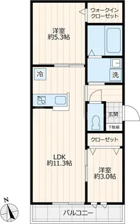 ユアメゾン墨田【3階】の間取り