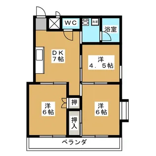 星野マンション【4階】の間取り