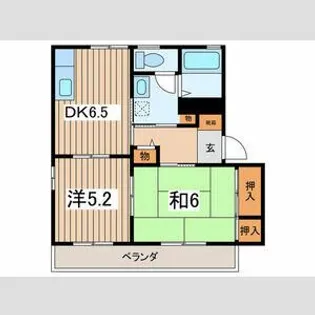 フレグランス高麗【2階】の間取り