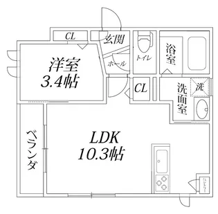 プラージュ湘南【2階】の間取り
