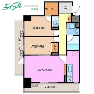 ラフィーネ【4階】の間取り