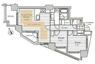 レスピール早稲田【4階】の間取り