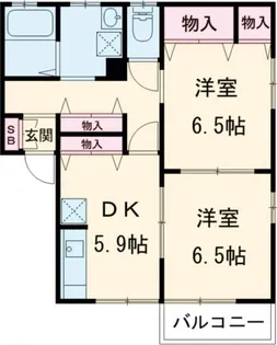 新潟県新潟市西区小針4【アパート】の間取り