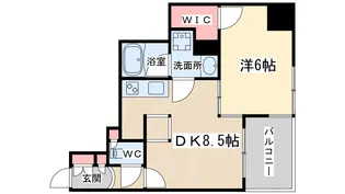 エステムプラザ梅田・中崎町2【4階】の間取り