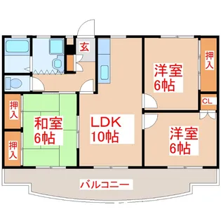 エーデルハイムK【1階】の間取り