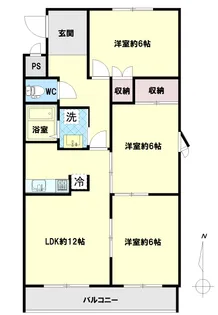 セラミック加藤III【4階】の間取り