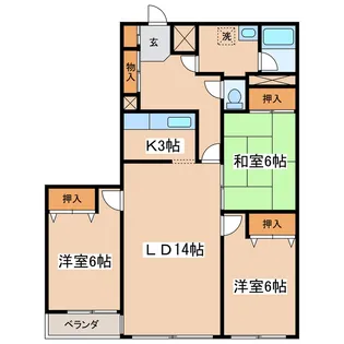 K&Mビル【2階】の間取り