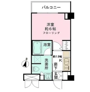 CYNTHIA代田橋III【6階】の間取り