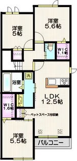 埼玉県さいたま市見沼区東大宮7【マンション】の間取り