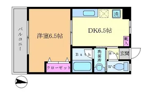 ゴールドベル新川崎【3階】の間取り