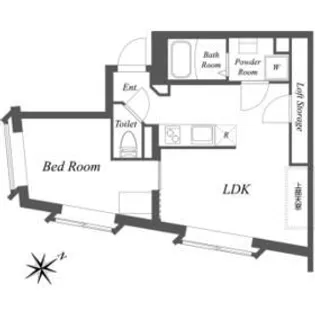 EXAM中目黒III【4階】の間取り