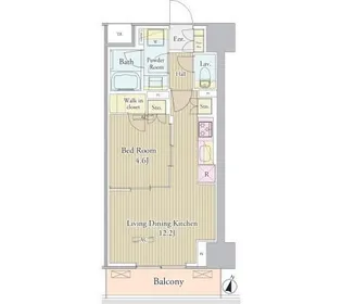 東京都新宿区高田馬場4【マンション】の間取り
