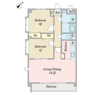 エスペランサ三鷹【1階】の間取り