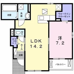 アンジュV【1階】の間取り